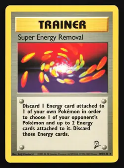Super Energy Removal 108/130 Base Set 2 Rare Pokemon Card - Image 1