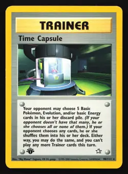 Time Capsule 90/111 Neo Genesis 1st Edition Rare Pokemon Card - Image 1