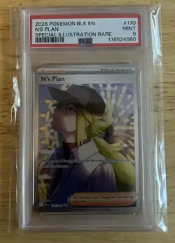 N's Plan 170/086 Sv: Black Bolt Special Illustration Rare Holo PSA 9 Pokemon TCG - Image 1