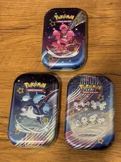 Pokemon TCG: Scarlet & Violet – Paldean Fates Mini Tin Set of 3 – NEW/SEALED! - Image 1