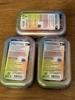 Pokemon TCG: Scarlet & Violet – Paldean Fates Mini Tin Set of 3 – NEW/SEALED! - Image 2