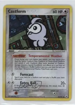 Castform Reverse Foil Pokemon EX Hidden Legends #30 2004 - Image 1