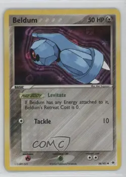 Beldum Reverse Foil Pokemon EX Hidden Legends #28 2004 - Image 1