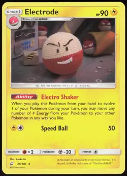 Team Up Electrode 39/181 Holo Rare Pokemon Holo LP - Image 1