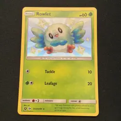 Pokemon Rowlet SV001/SV122 Shining Fates: Shiny Vault Holo - Image 1