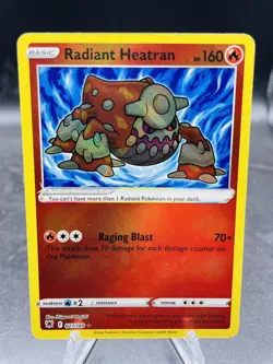Pokemon Radiant Heatran 027/189 Astral Radiance Ultra Rare Holo NM - Image 1