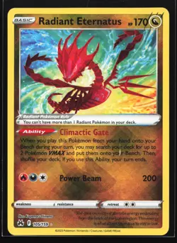 Pokemon Radiant Eternatus 105/159 Crown Zenith Ultra Rare Holo NM - Image 1