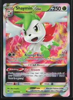 Pokemon Shaymin VSTAR 014/172 Brilliant Stars Ultra Rare Holo NM - Image 1