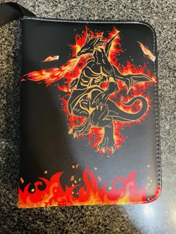 Pokemon TCG 3 Ring Mini Binder x22 4-Pocket Pages/Top Load/Zip Close - Image 1