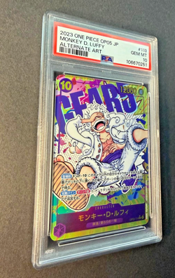 Monkey D Luffy (Gear 5) op05-119 SEC Alternate Art Japanese PSA 10 One Piece - Image 3
