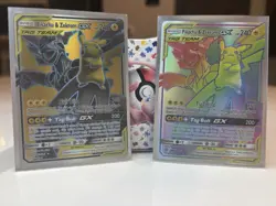 Pokemon TCG Pikachu & Zekrom GX Team Up Holo 2 Cards - Image 1
