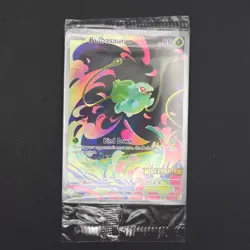 Pokemon TCG Card Bulbasaur 133/132 Mega Evolution Box Topper Stamped - SEALED - Image 1