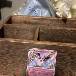 Wigglytuff Shiny Rare card from the Pokemon Scarlet & Violet—Paldean Fates 047 - Image 2