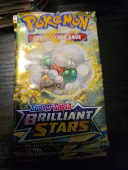 Pokemon TCG: Sword & Shield-Brilliant Stars Sleeved Booster Pack (10 Cards) - Image 1