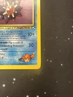 Misty’s Starmie 56/132 1st Edition Gym Heroes Uncommon WOTC Pokemon Card 6 - Image 4