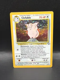 Pokemon TCG Clefable Holo Rare Card 1/64 - Image 1