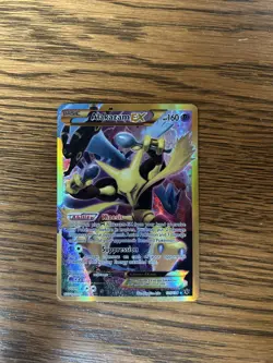 Alakazam EX (Secret) 125/124 XY Fates Collide Holo, Chase Card, Near Mint - Image 1