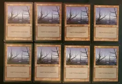 8x Swamp #341 Urza's Saga Basic Land Magic The Gathering MTG Mixed Condition - Image 1