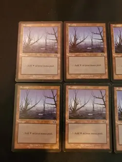 8x Swamp #341 Urza's Saga Basic Land Magic The Gathering MTG Mixed Condition - Image 2