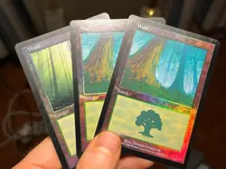 2x GERMAN Foil Forest 347 + Extra • Mercadian Masques • MTG (1649) - Image 1