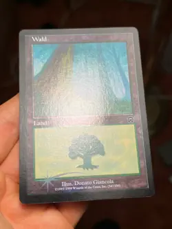2x GERMAN Foil Forest 347 + Extra • Mercadian Masques • MTG (1649) - Image 3