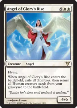 Angel of Glory's Rise - Light Play MTG Avacyn Restored - Image 1