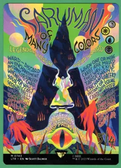 MTG Saruman of Many Colors Poster (Lord of the Rings) 0743 - Image 1