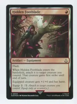 Hidden Footblade (Foil) - 0034 - Assassin's Creed - MTG - Image 1
