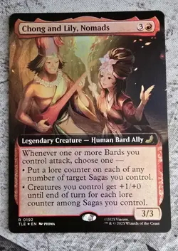 Magic The Gathering MTG Avatar Chong and Lily Nomads Extended Art Foil - Image 1