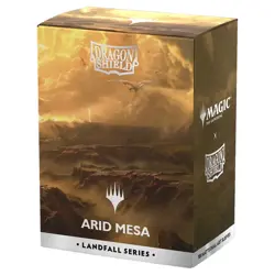 Dragon Shield: Magic the Gathering: Landfall Series: Arid Mesa Dual Matt Sleeves - Image 1
