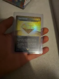 Chaos Emerald (7035) Yellow Foil - Lotus Petal - Sonic Secret Lair - Magic MTG - Image 1