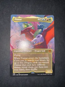 Tiamat Borderless Adventures In The Forgotten Realms AFR NM MTG FREE SHIPPING - Image 2