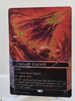 MTG Lavaclaw Reaches (0112) (Borderless) (Galaxy Foil) Edge of Eternities - Image 1