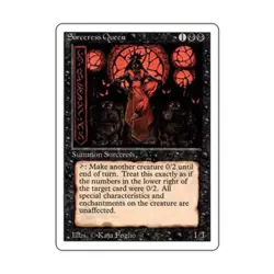 WOTC MtG 3rd Ed Sorceress Queen (R) Fair - Image 1