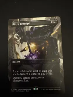Bitter Triumph #0042 NM Promo Store Championship MTG FREE SHIPPING - Image 1
