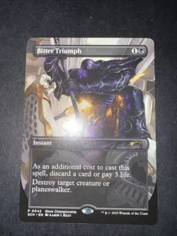 Bitter Triumph #0042 NM Promo Store Championship MTG FREE SHIPPING - Image 2