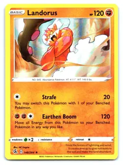 Landorus Pokemon Holo Holo Rare SWSH08: Fusion Strike 148/264 - Image 1