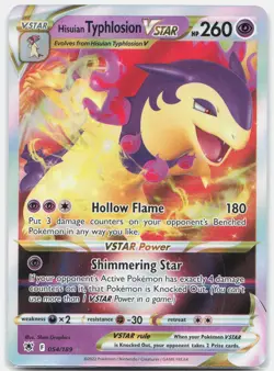 Hisuian Typhlosion VSTAR 054/189 Holo VSTAR Rare Astral Radiance Pokemon NM - Image 1