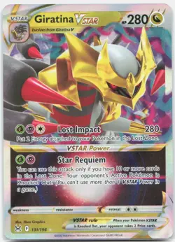 Giratina VSTAR 131/196 Holo VSTAR Rare Lost Origin Pokemon Near Mint - Image 1