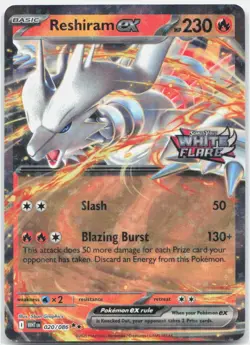 Reshiram ex (White Flare Stamped) 020/086 Holo NM - Image 1