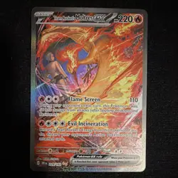 Team Rocket's Moltres ex 229/182 Destined Rivals SIR Full Art Holo - Image 1