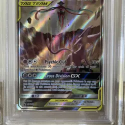 2020 POKEMON SM240 BLACK STAR PROMO TAG TEAM POWERS ESPEON & DEOXYS GX PSA 10 - Image 4
