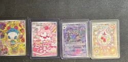 Ascended Hero Pokemon TCG X4 Illustration Rare Lot. Marill Slurpuff Etc. NM - Image 1