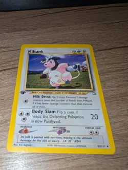 Pokemon Cards: Neo Genesis 1st Edition Uncommon: Miltank 41/111 - Image 1