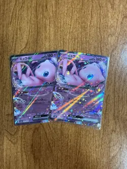 Pokemon TCG Mew ex 151/165 sv2a: 151 Japanese Double Rare Holo NM Lot of 2 - Image 1