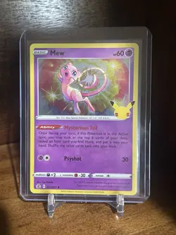 Pokemon TCG Mew 11/25 25th Anniversary Celebrations Holo NM - Image 1