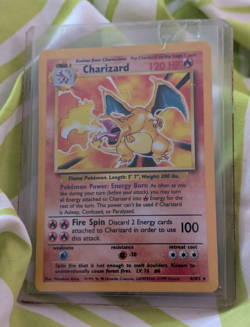 Charizard Base Set 4/102 Holo Rare Unlimited 1999 120 HP English Pokemon TCG - Image 1