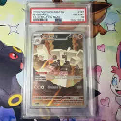 2025 Pokemon MEG EN Garganacl Illustration Rare #147 PSA 10 - Image 1