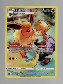 2022 Pokemon BRILLIANT STARS TRAINER GALLERY HOLO FLAREON TG01/TG30 NM! - Image 1