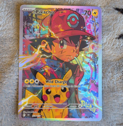The Pokemon Company Pikachu 010/250 Full Art Holo Rare 70 HP (90 ATK) Fan Art - Image 1